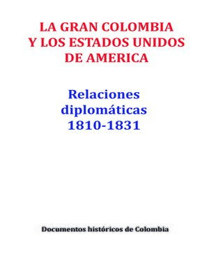 cover image of La gran Colombia y los Estados Unidos de América